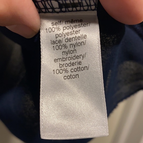 Navy, Lacey over layer - Picture 6 of 6